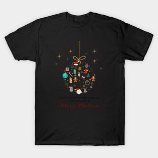 Corporate Postcard Christmas Ornament English version T-Shirt